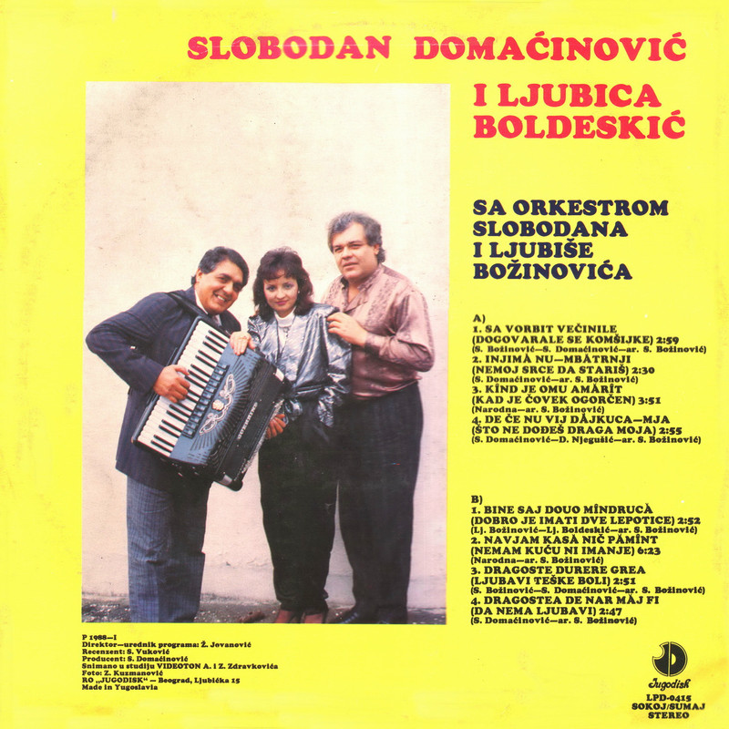 Slobodan Domacinovic i Ljubica Boldeskic 1988 z