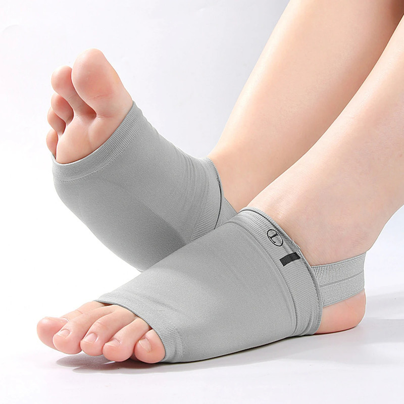 Compression Arch Support Plantar Fasciitis Gel Pad Brace Sleeve Ankle Foot Wrap - Image 6