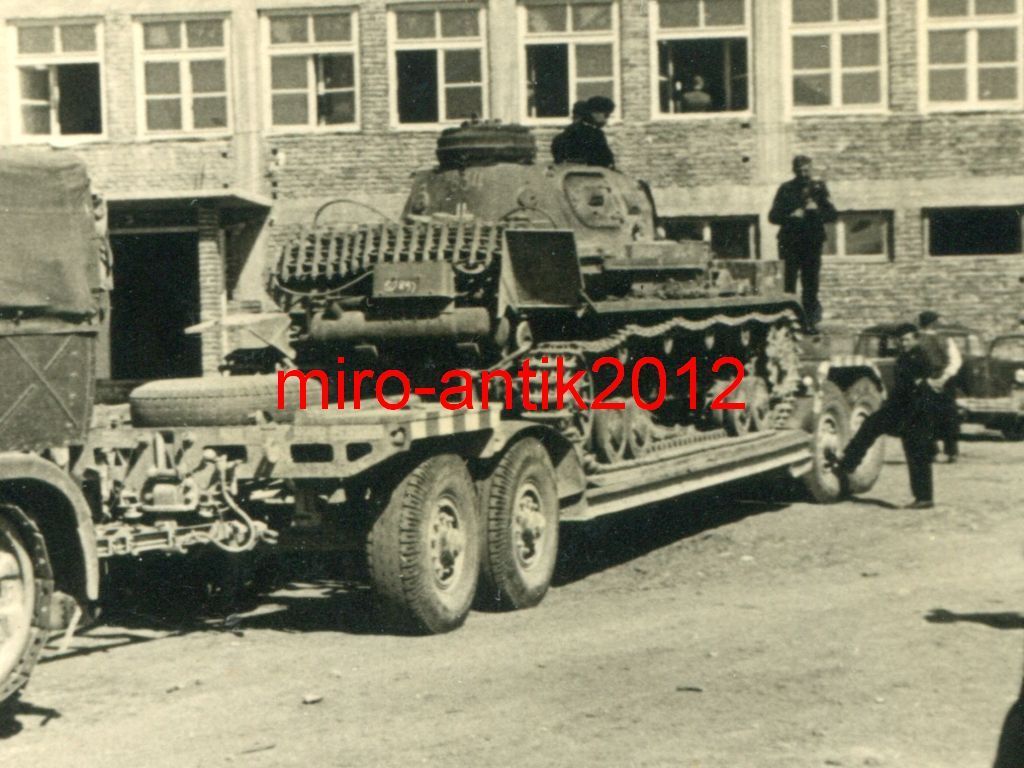 Panzer IV auf Tiefladeanhänger, Sd.Ah.116, Kards