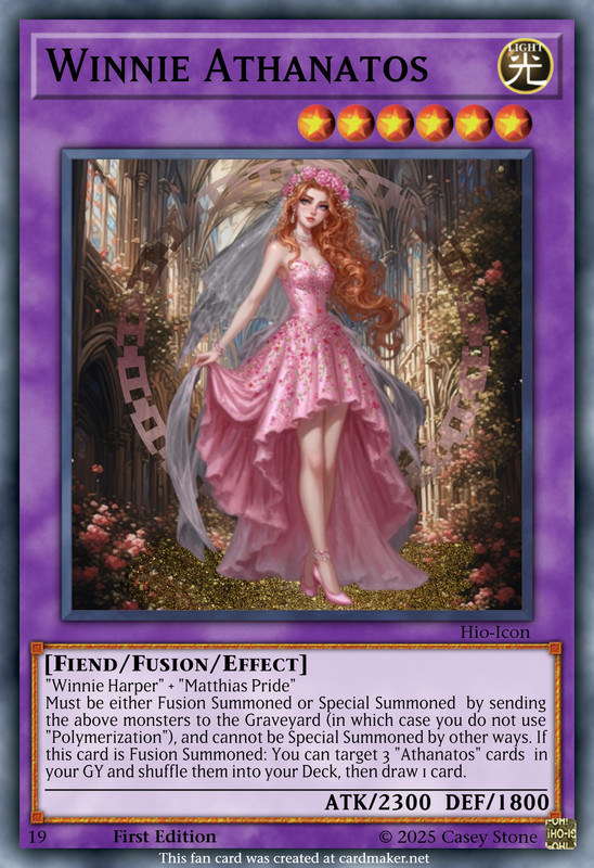 Winnie Athanatos Effect Card Yugioh