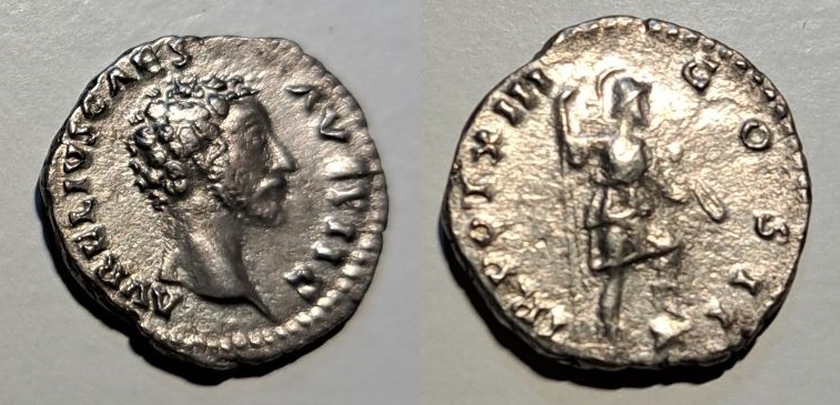 Denario de Marco Aurelio. PM TR P XIII COS II. Valor a dch. Roma Marco-aurelio-joven