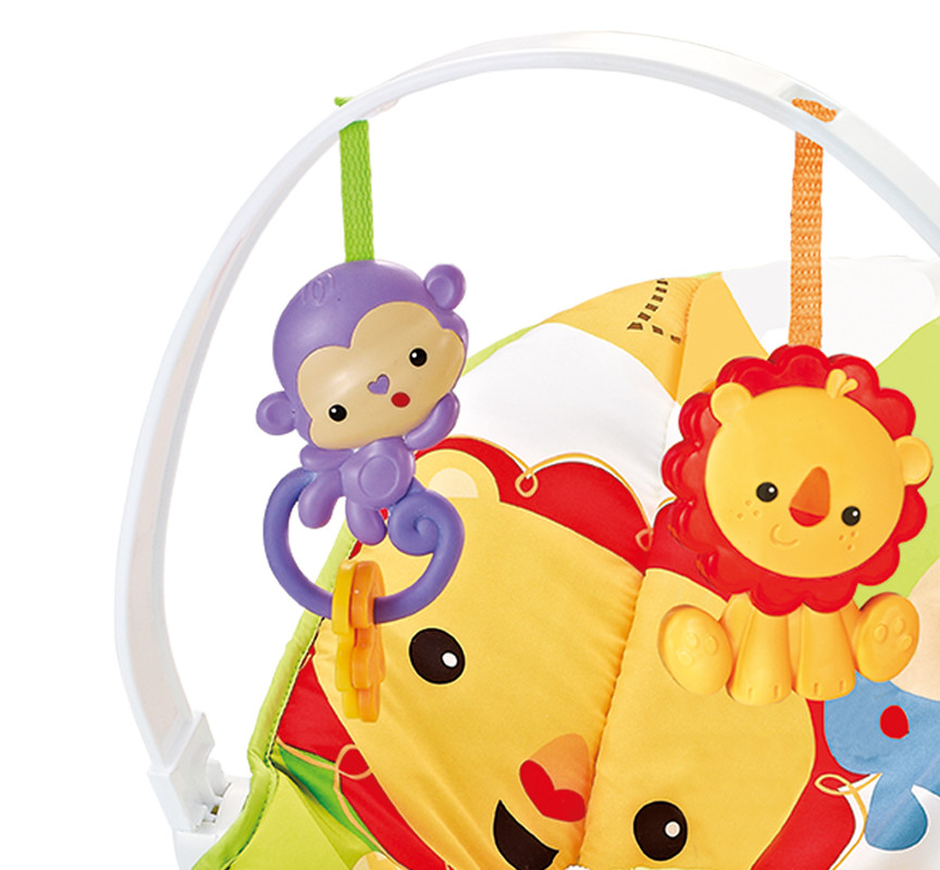 Stylish Paradise Baby Rocker Animal Bouncer Chair with Music /& Vibrations