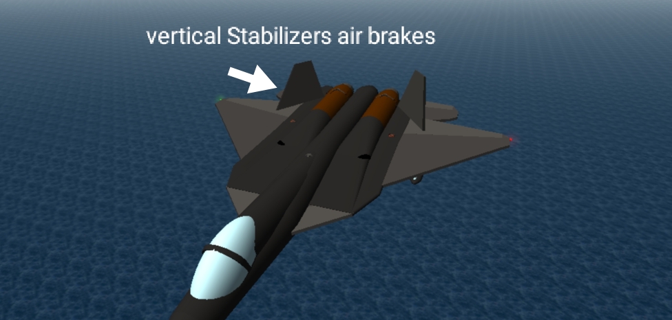 vertical Stabilizers air brakes