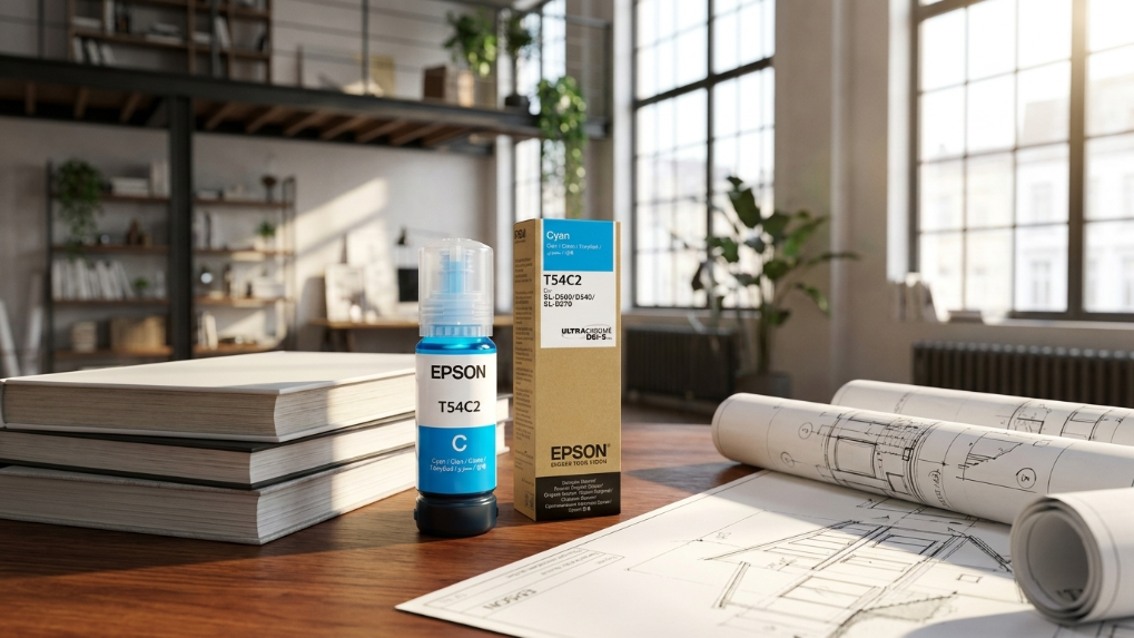 Botella de Tinta Epson UltraChrome D6R-S Cyan T54C220