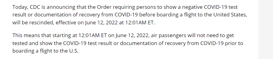 A partir de las 12:01 a. m., hora del este, del 12 de junio - Coronavirus en USA: cancelaciones, restricciones, sanidad - Foro USA y Canada