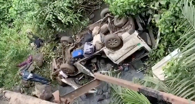 13-feared-dead-as-bus-plunges-into-River-in-Ondo