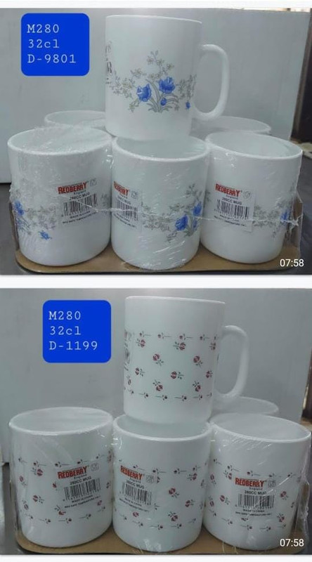 Mugs opal glass