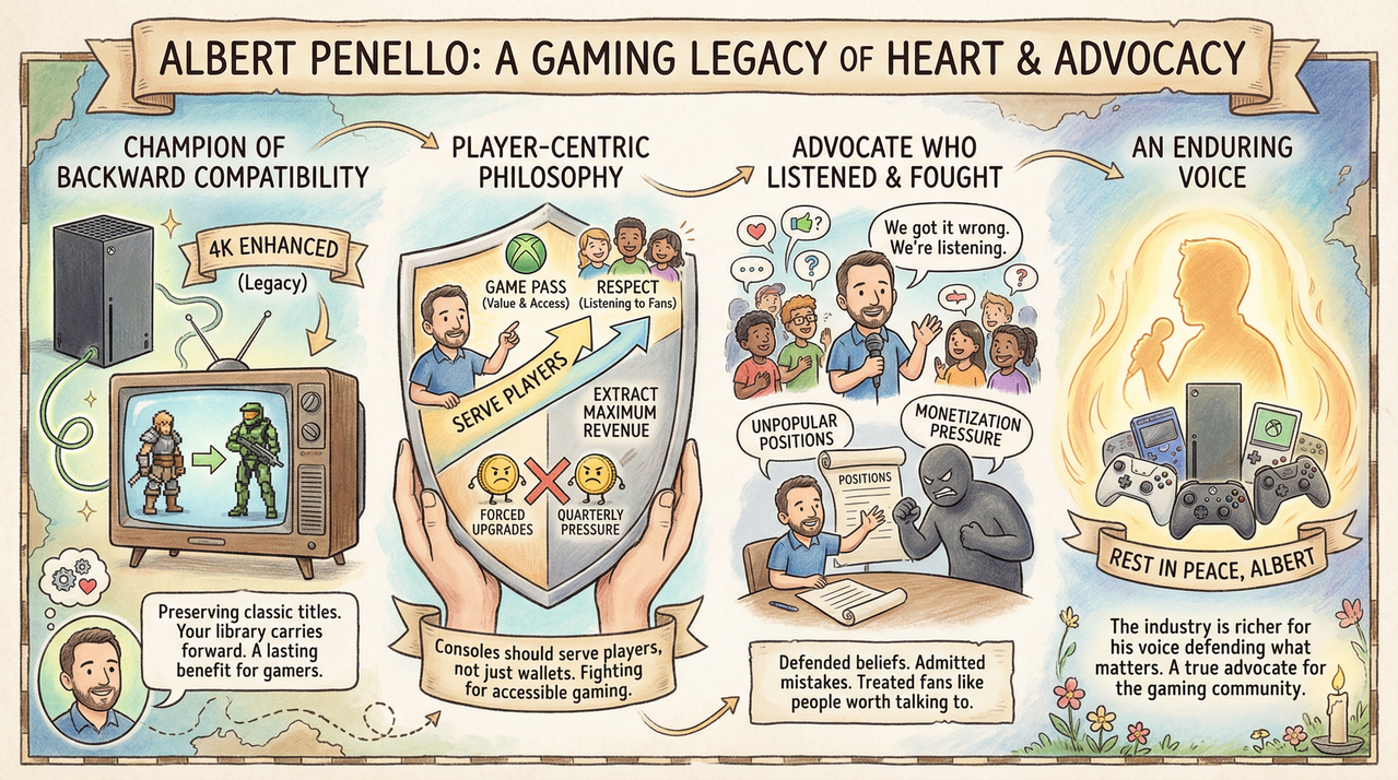 Gaming console and controller representing video game industry legacy