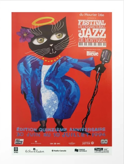 1994-montreal-jazz-festival-cool-cat-poster-no-2-gig-advertisement-prints