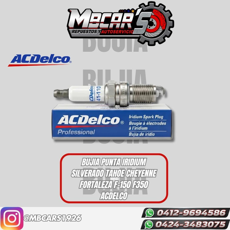 BUJIA PUNTA IRIDIUM SILVERADO / TAHOE / CHEYENNE / FORTALEZA / F150 / F350