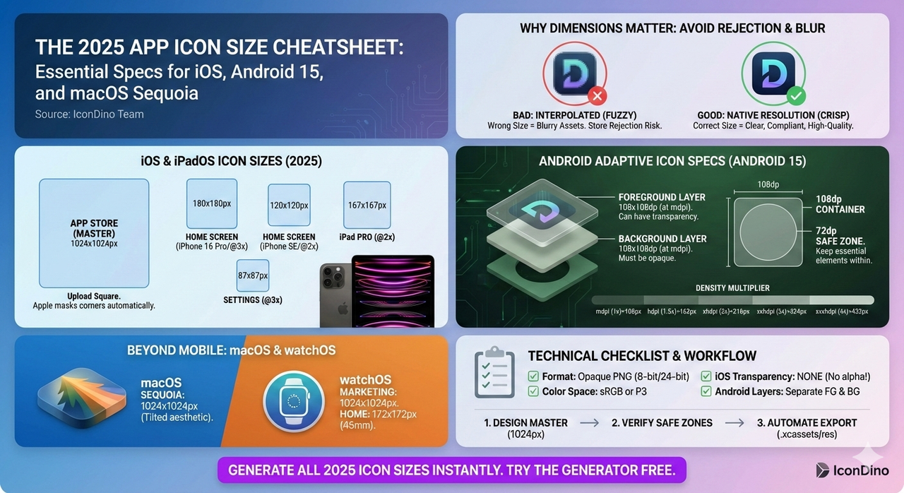 The Ultimate Guide to App Icon Sizes: iOS, Android, macOS, and Beyond