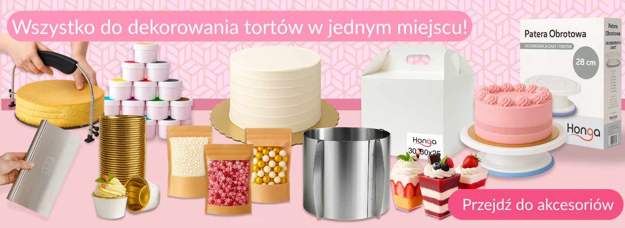 Wszystko do dekorowania tortów w jednym miejscu