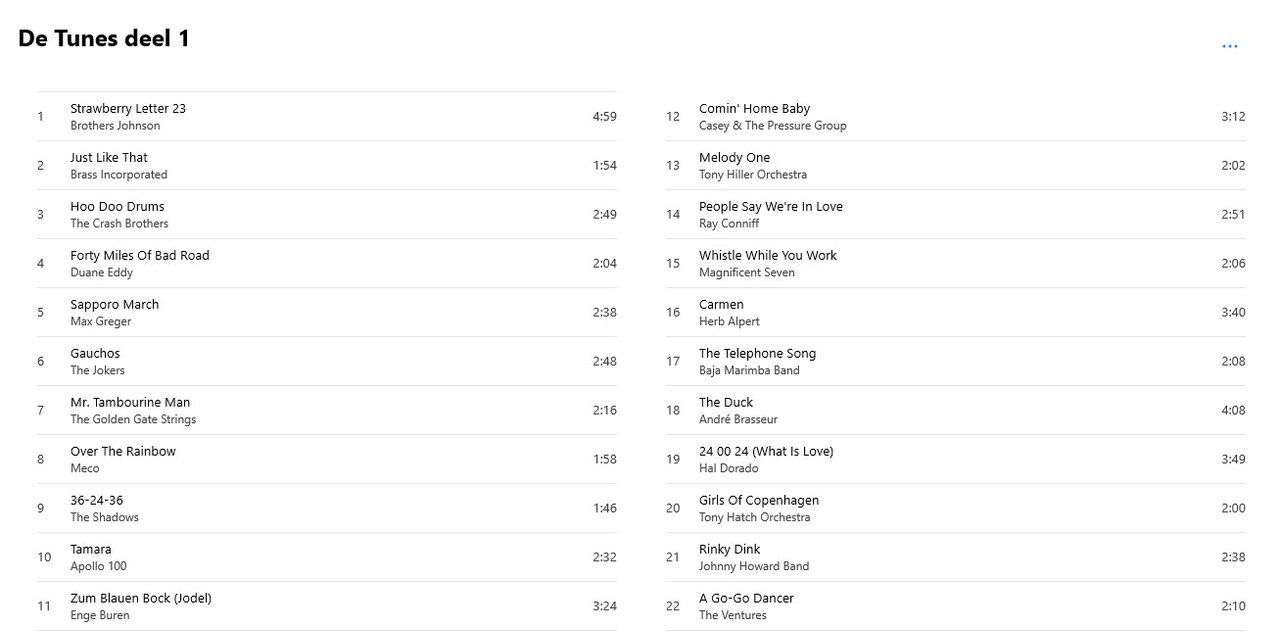 tunes back 1
