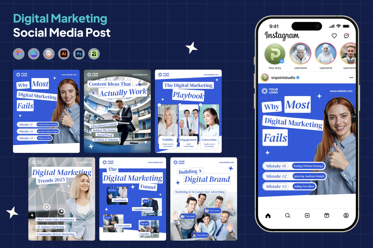 Digital Marketing Social Media Instagram Carousel