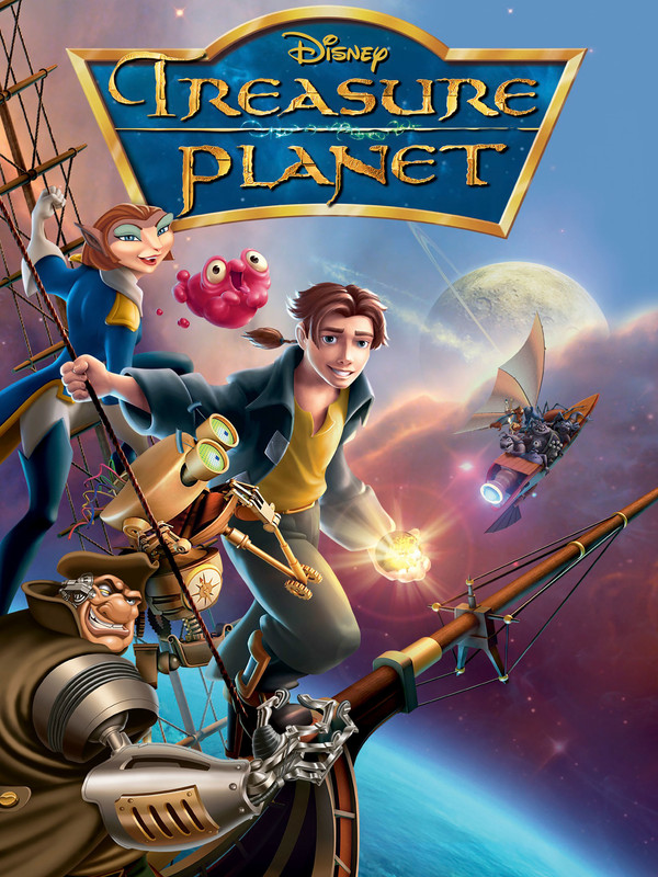 cover for the animated scifi space pirate movie Treasure Planet.