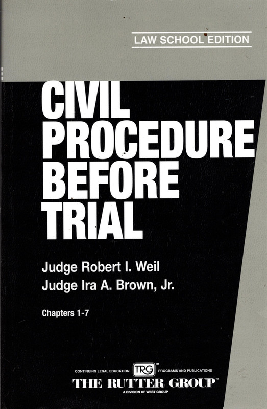 Civil Procedure Before Trial