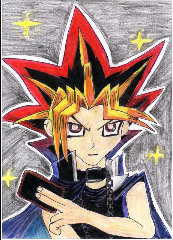 Hình vẽ Atemu (Yami Yugi) bộ YugiOh (vua trò chơi) - Page 3 1_Atemp_246