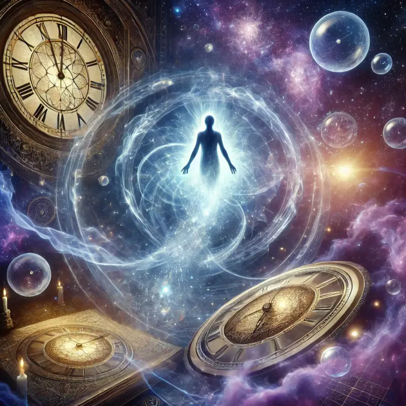 Ilustrasi perjalanan waktu dalam astral