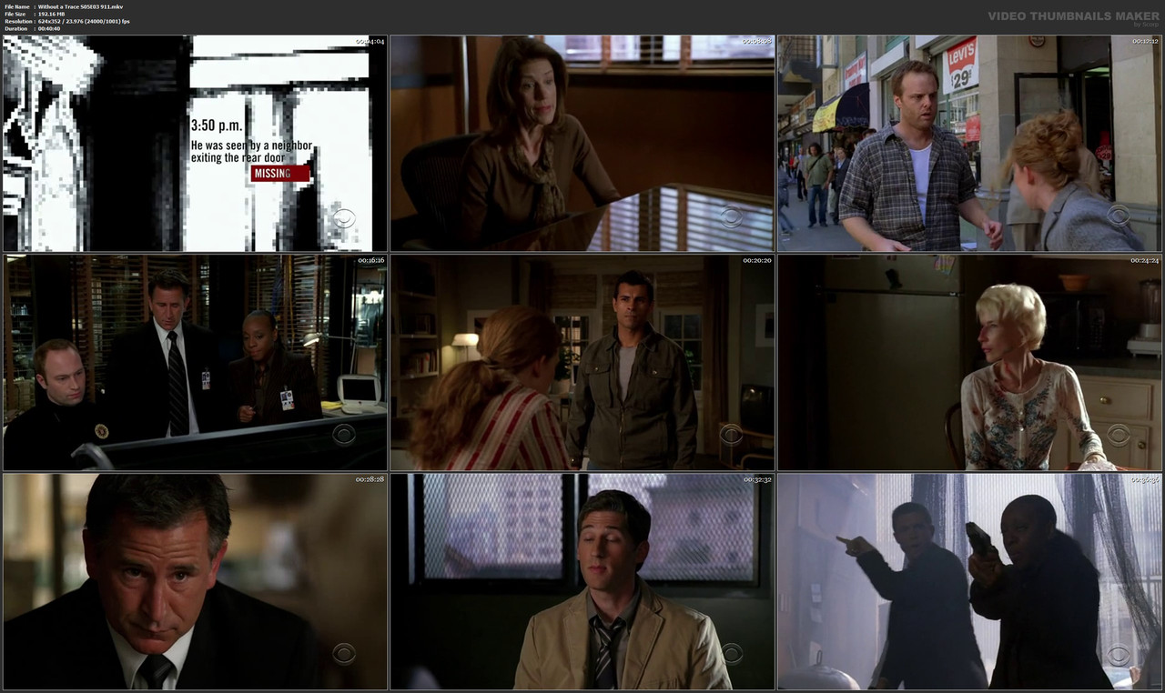 Without a Trace S05E03 911.mkv