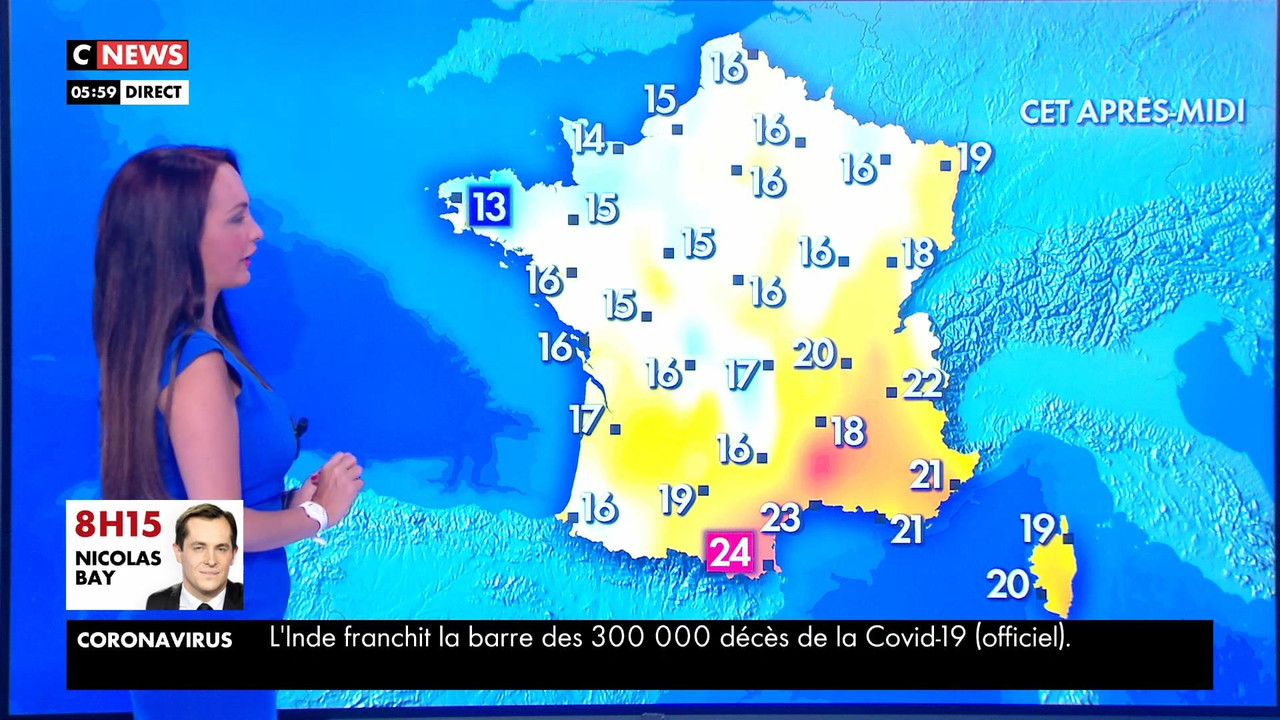 05.24 - 04.57.00 - Météo. Suivze le bulletin météorologique de C8 pou....ts_snapshot_00.05.28_[2021.