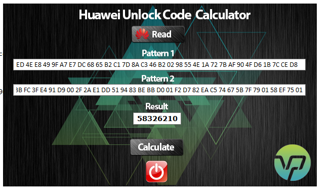 Huawei unlock code calculator app