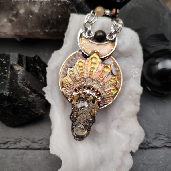 Golden Halo Skull