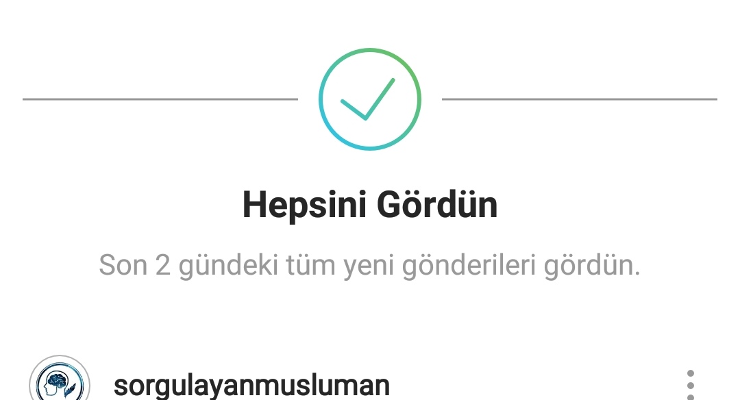 instagram hepsini gördün