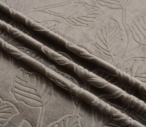 LEAF VELVET CURTAINS SET OF 1 Color 3 (R705)