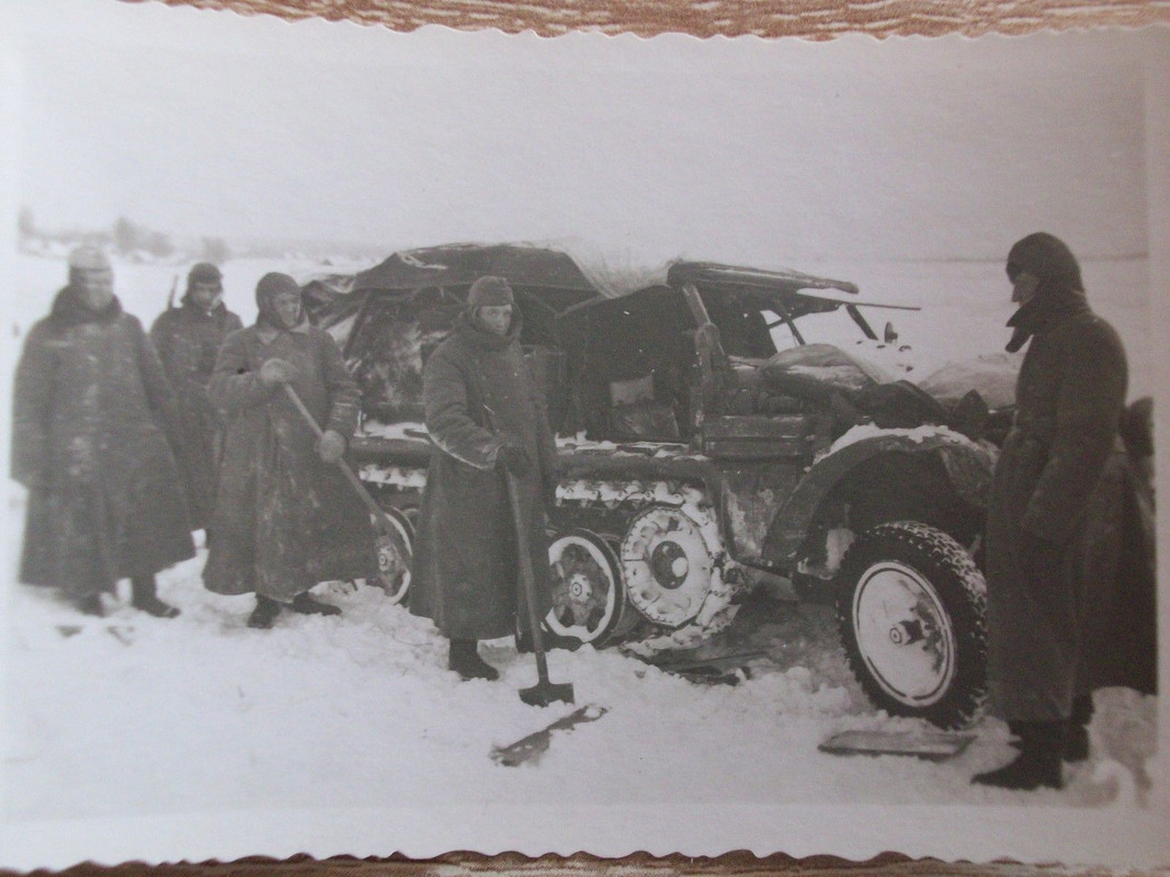 Wjasma Rußland 1941 , 1to Zugkraftwagen Halbkett