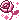 Pixel art of a rose