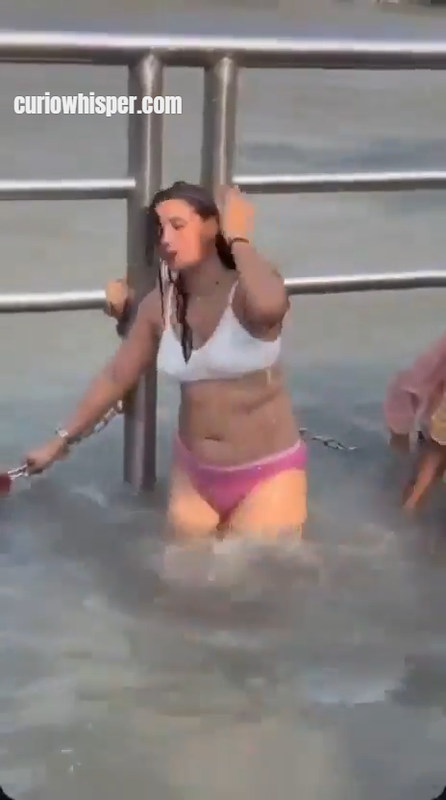 Haridwar Woman Bathing Viral Video