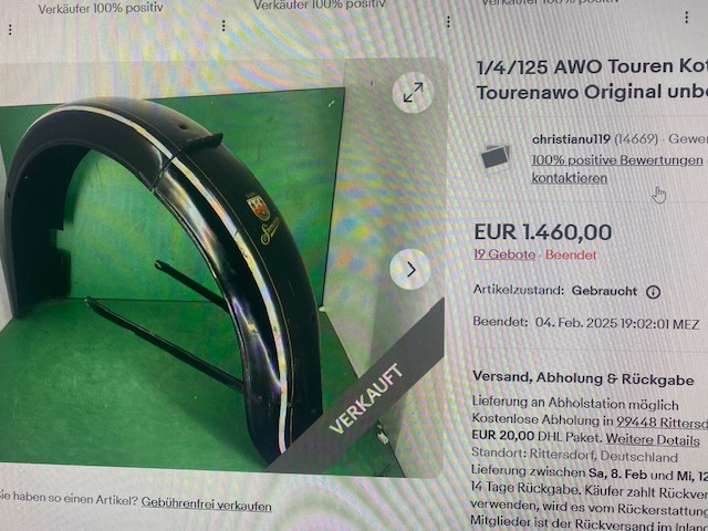 AWO Touren Schutzblech
