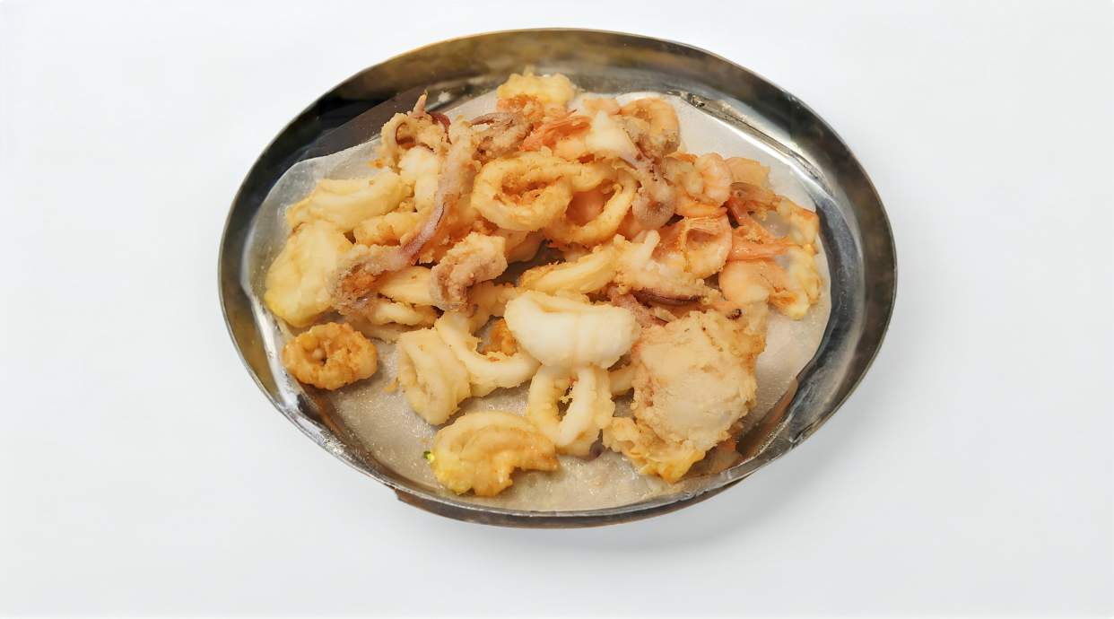 Frittura mista di calamari piattino