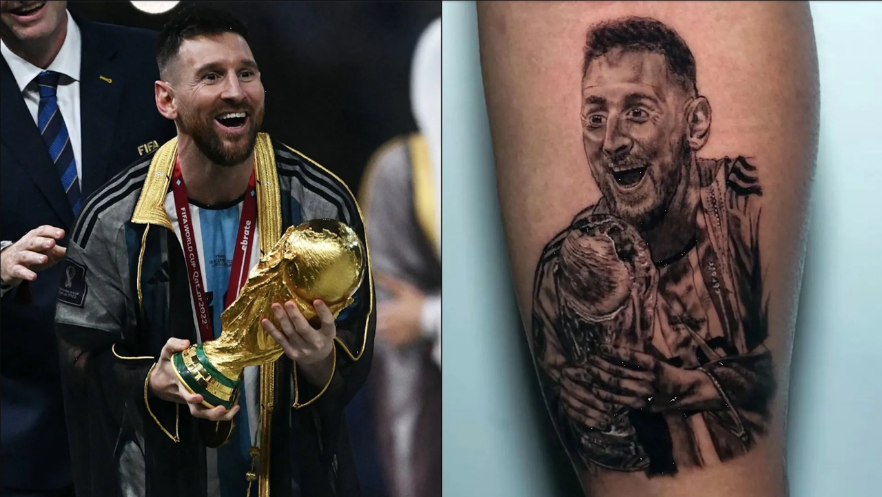 Viral: Fans se hacen tatuajes de Messi pero salen mal