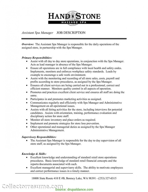 Assistant Manager Job Description Examples 