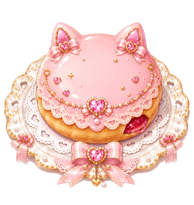 01 Kawaii cat themed jewel pastry with sparkles Copy Copy 2