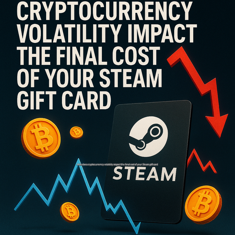 How does cryptocurrency volatility impact the final cost of your Steam gift card