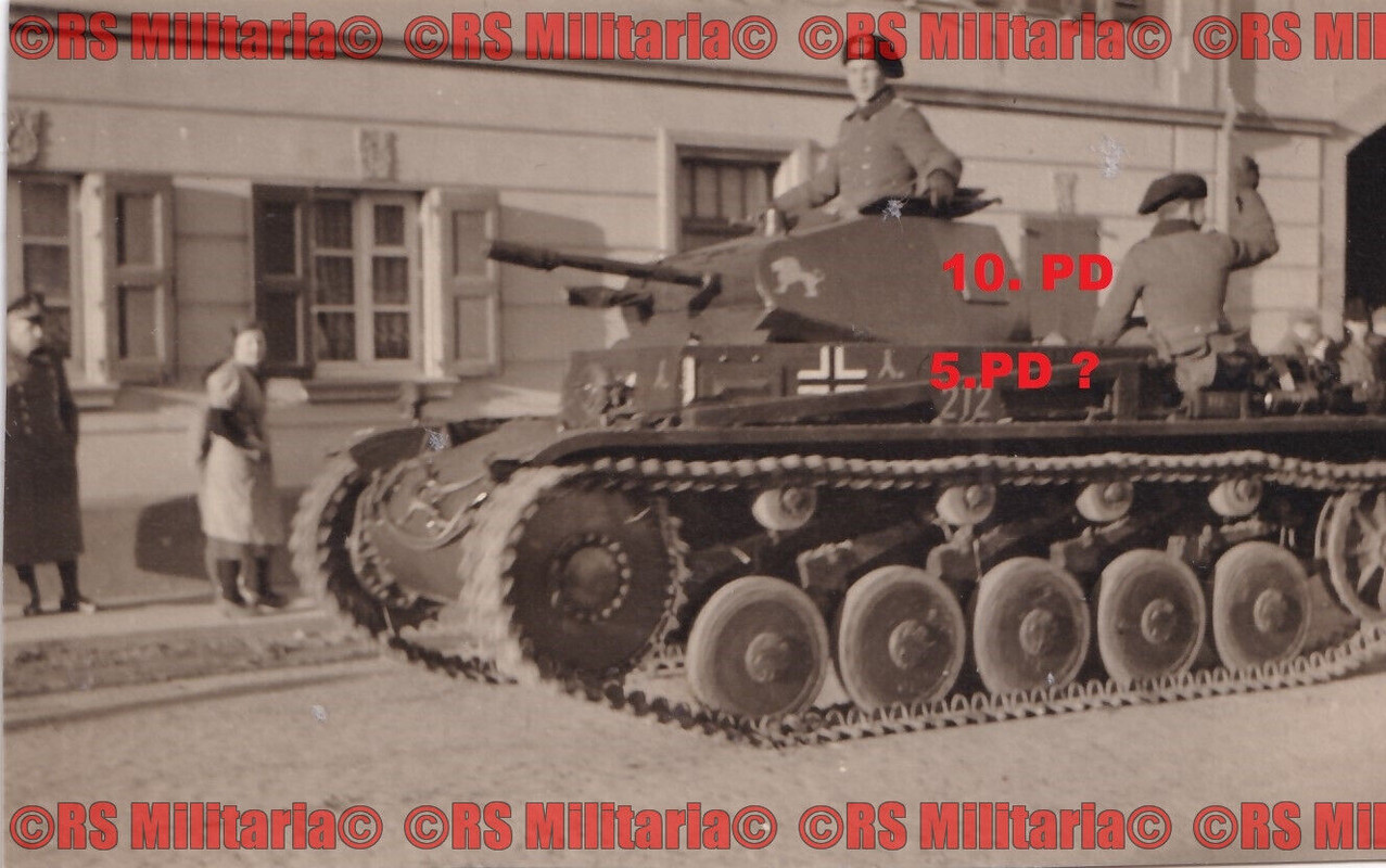 Panzer 2 P II Kennung Büffel Bison PR 10 oder 5.PD Polen Feldzug 1939