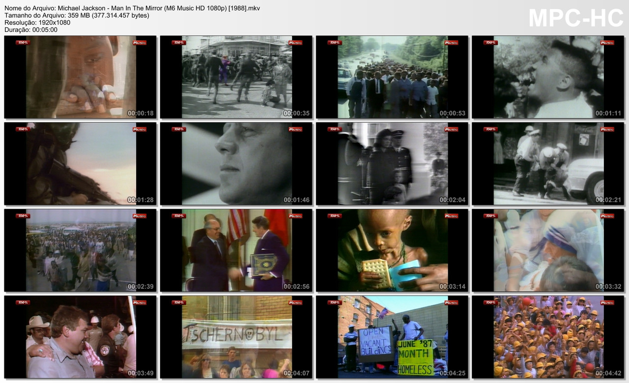 Michael Jackson - Man In The Mirror (M6 Music HD 1080p) [1988]