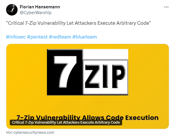 7-Zip Schwachstelle