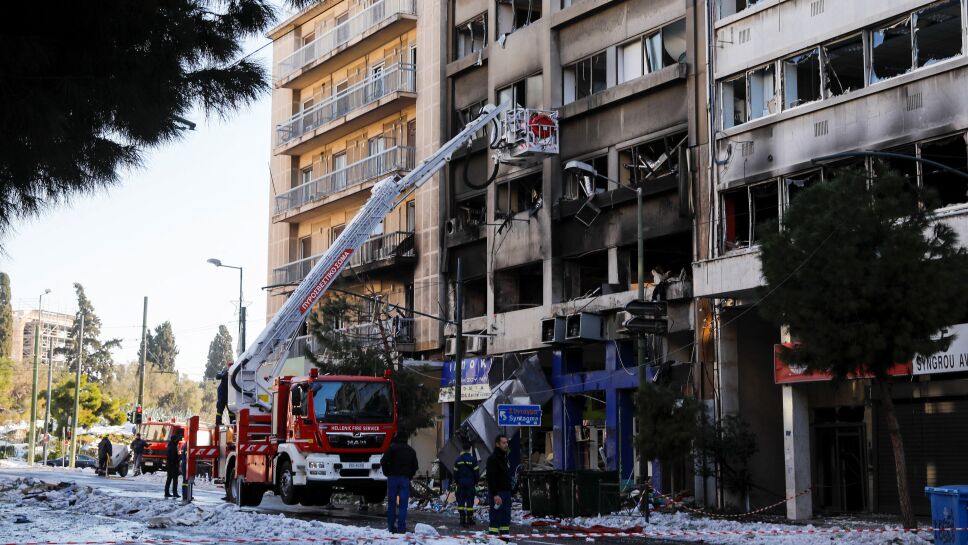Explosión en el centro de Atenas dejó tres personas heridas