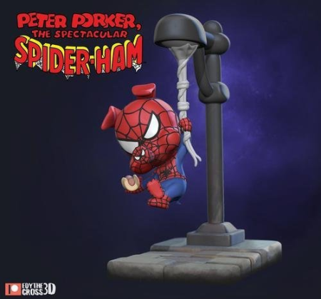 SpiderHam Chibi from Spiderman – 3D Print