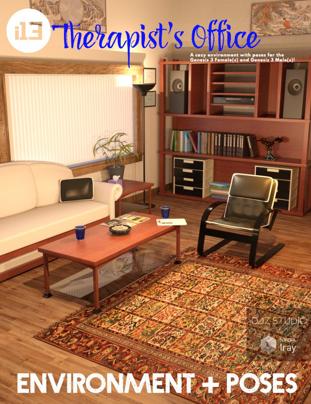 00 main i13 therapists office environment and poses daz3d