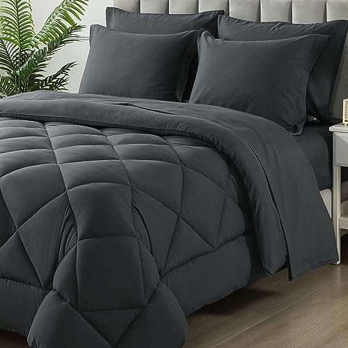 Amazon: Juego de edredones SameBed tamaño Queen 7 piezas | precio antes de pagar 
