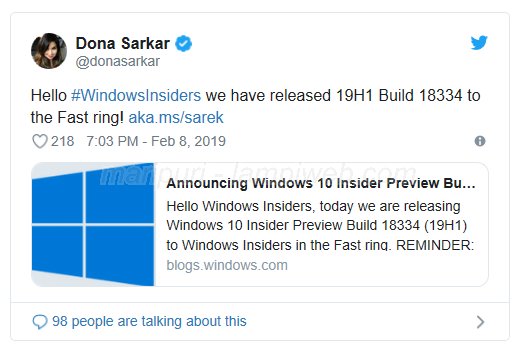 download windows 10 insider preview build 18334