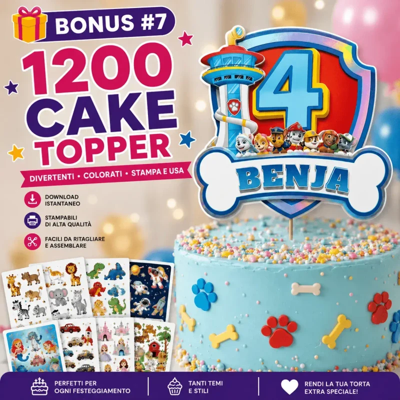 1200 Cake Topper