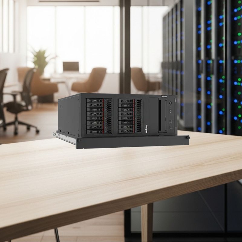 Baias de armazenamento hot-swap na frente do servidor
