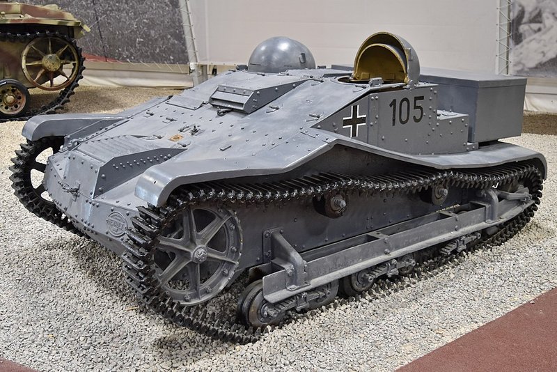Una Renault UE Chenillette en el museo de tanques de Kubinka