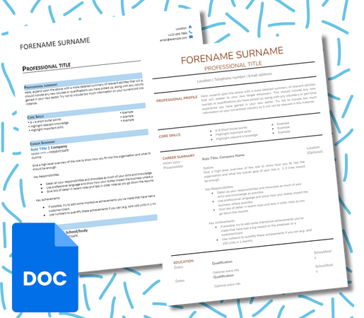 Resume Template In Google Docs