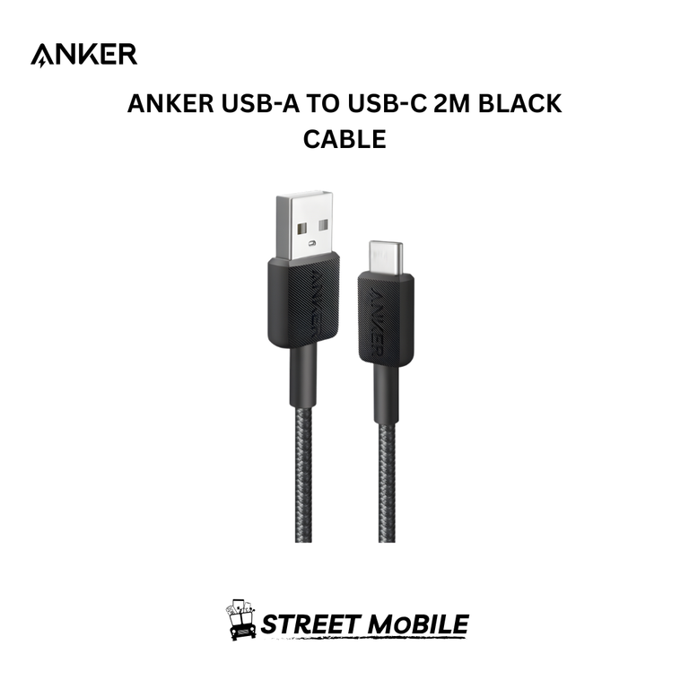 ANKER USB-A TO USB-C 2M BLACK CABLE